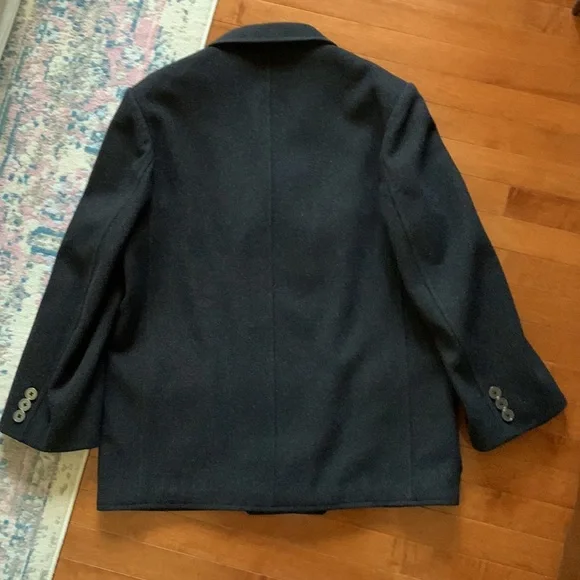 Guang Hui wool man peacoat in black. - Picture 10 of 11